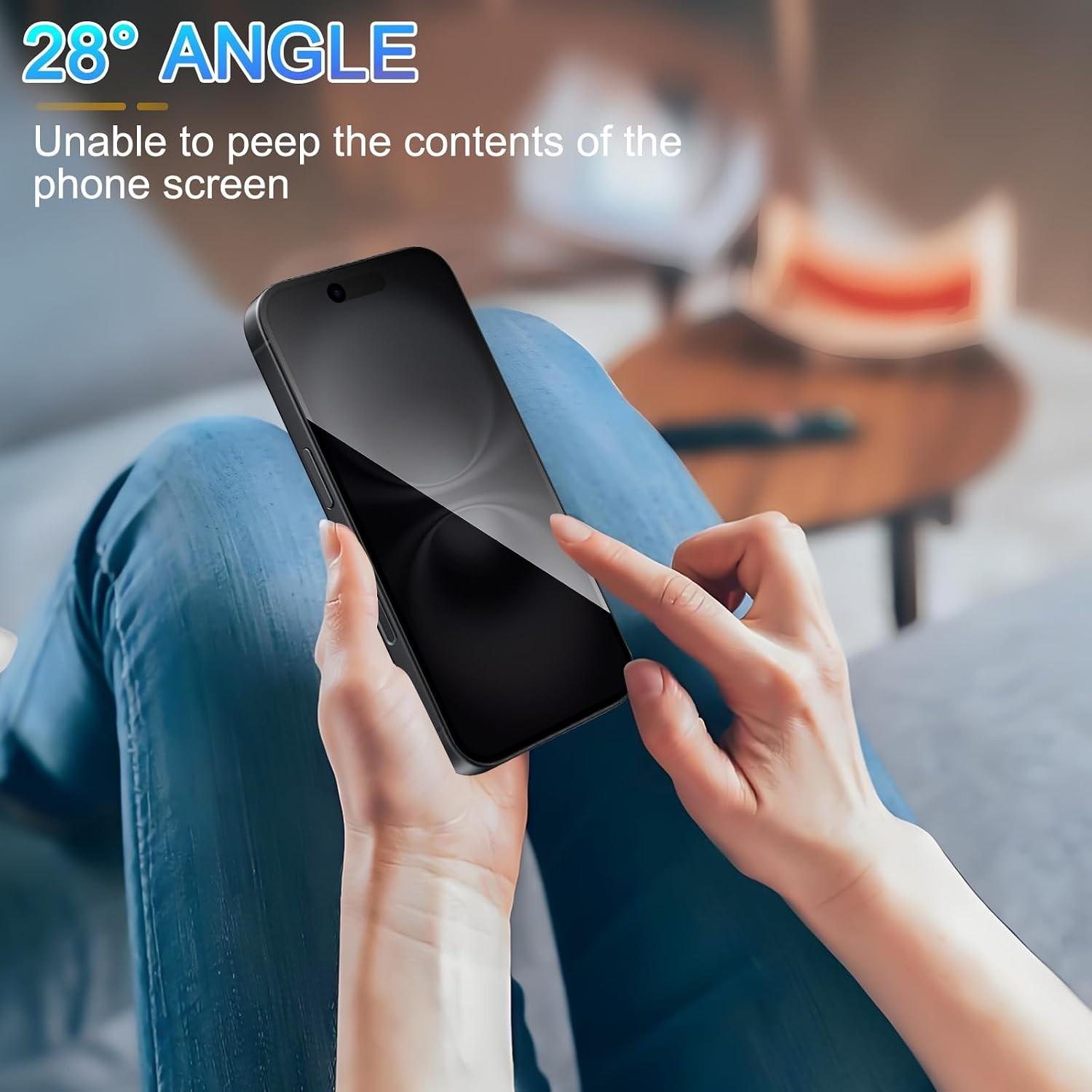 iPhone 16 Bubble-Free Anti-Scratch Privacy Screen Protector – 3 Pack