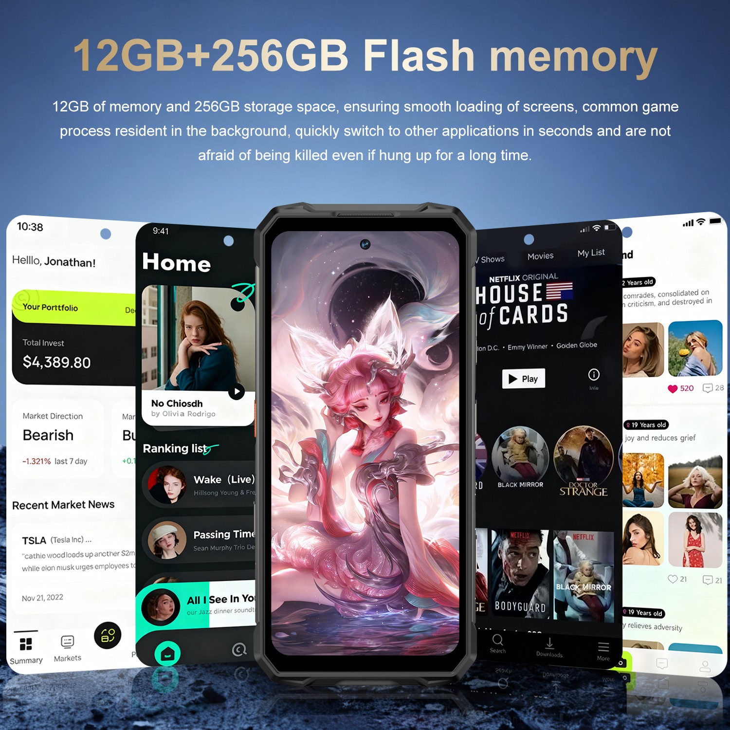 GAMAKOOO 26 Ultra Rugged Smartphone 256G Dual Sim 5G Unlocked Cell Phone 10000mA