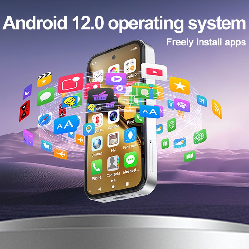 4G LTE MINI Smartphone Android 12 Cell Phone Pocket Dual SIM Mobile UNIWA Q333