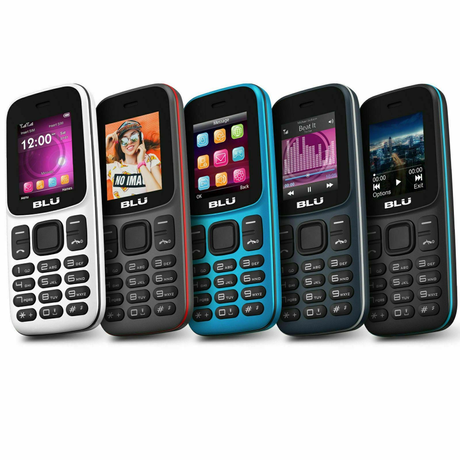 BLU Z5 Z210 1.8″ 2G Cell Phone 32MB VGA GSM Unlocked Dual SIM