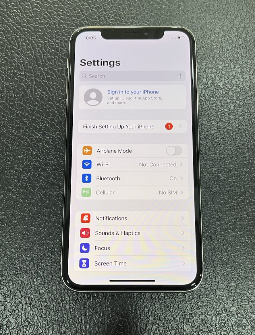 Apple iPhone X – 256 GB – Silver (AT&T) 95% Batt. – Excellent Condition