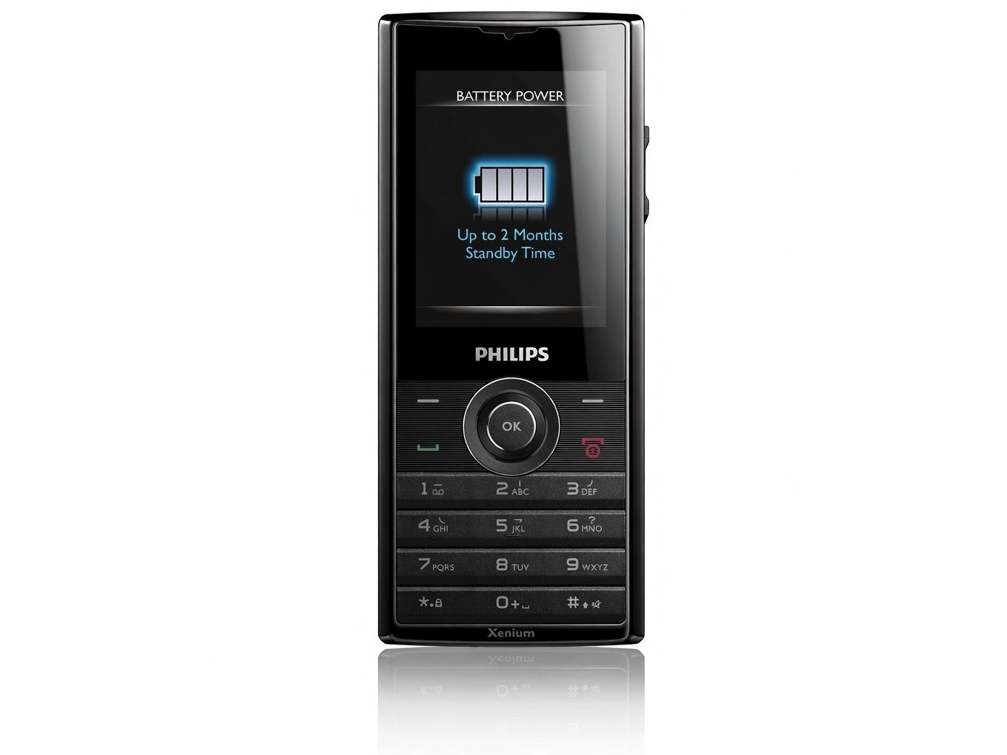 Philips Xenium X3560 2MP 60 Days Standby Unlocked Dual SIM 2G Feature Cell Phone