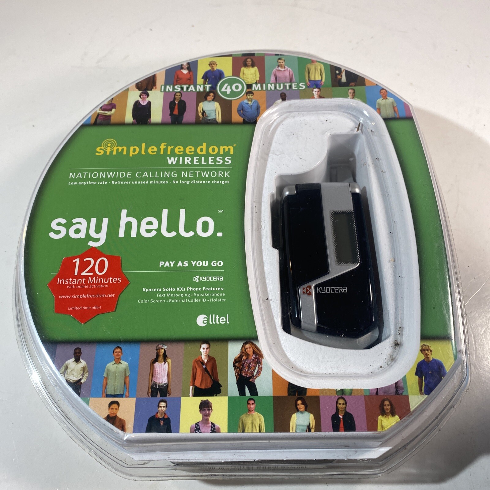 New Sealed Simple Freedom Wireless Kyocera SoHo KX1 US Cellular Phone Alltel