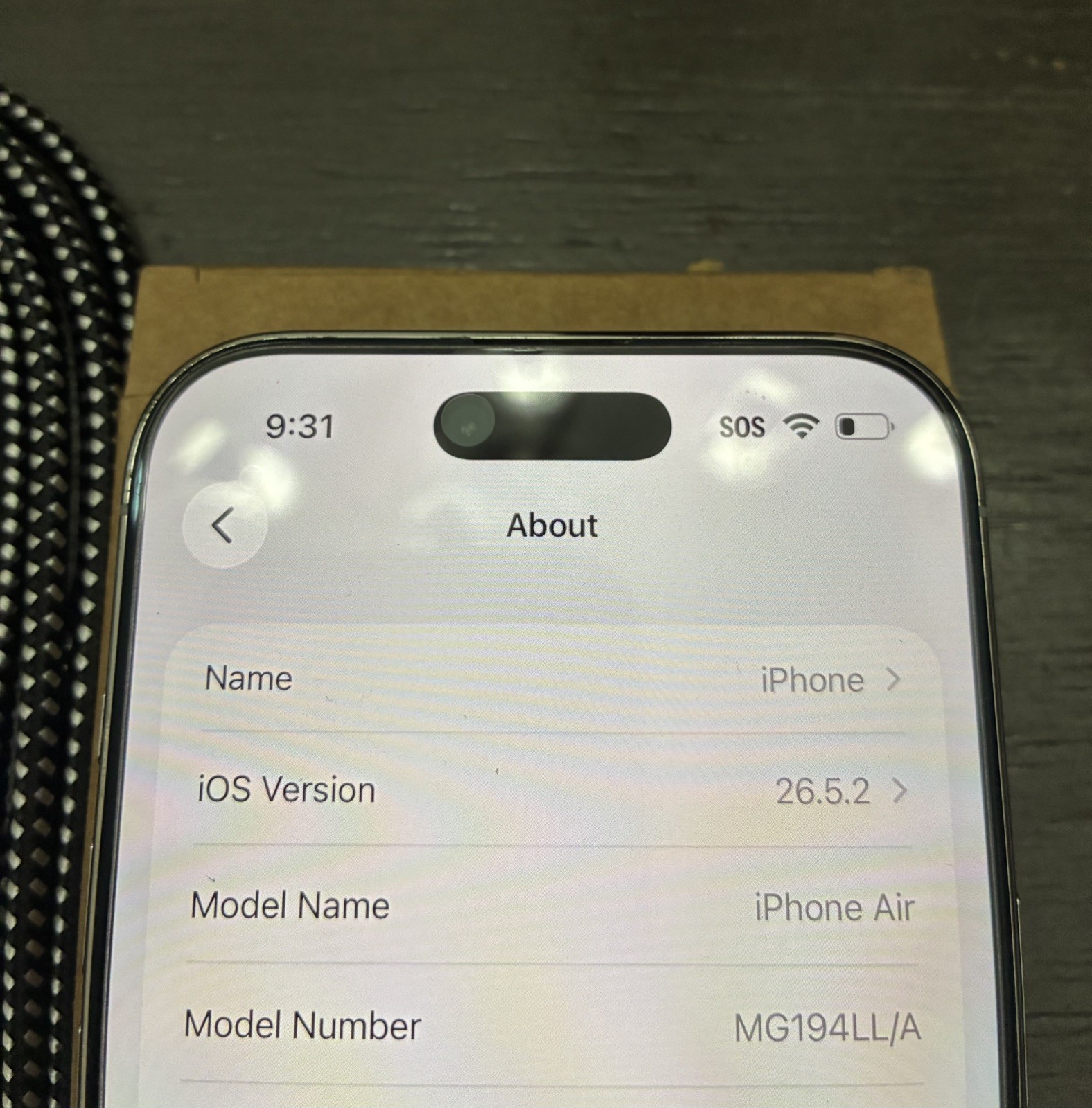 iPhone 17 Air – 256GB – T-Mobile – Parts