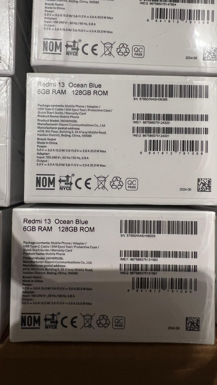 Xiaomi Redmi 13 4G LTE Ocean Blue – 6GB RAM – 128GB ROM – Unlocked – NEW SEALED