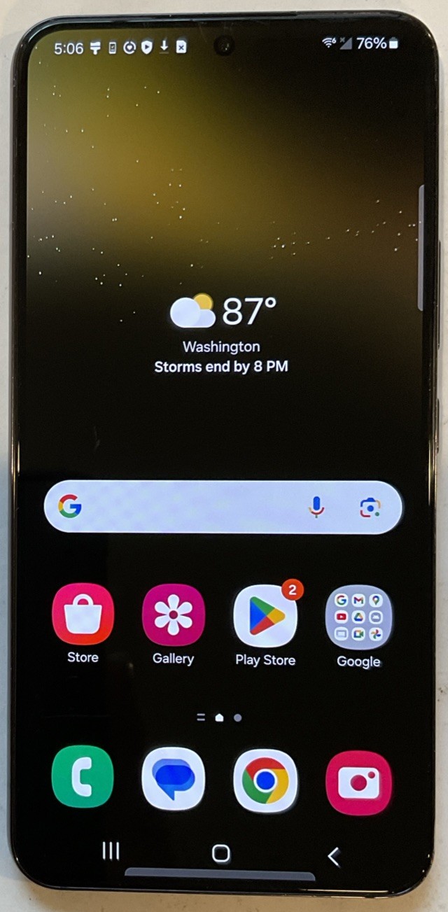 TESTED USED GSM UNLOCKED SAMSUNG GALAXY S22, SM-S901U 128GB ANDROID SMARTPHONE