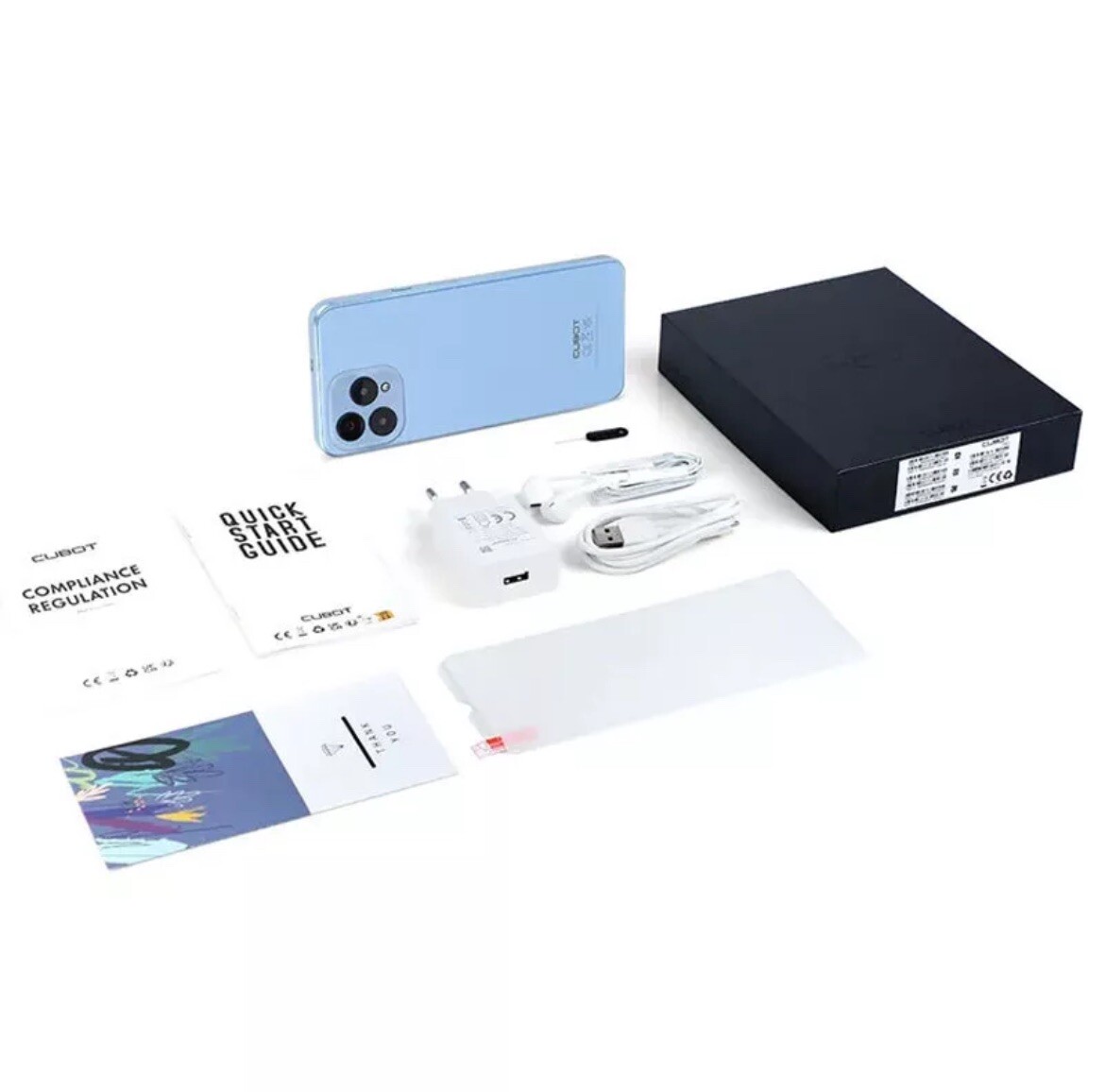 Cubot P80 * Android * 8GB/512G * 48MP * 6.58” Screen * Light Blue * NEW