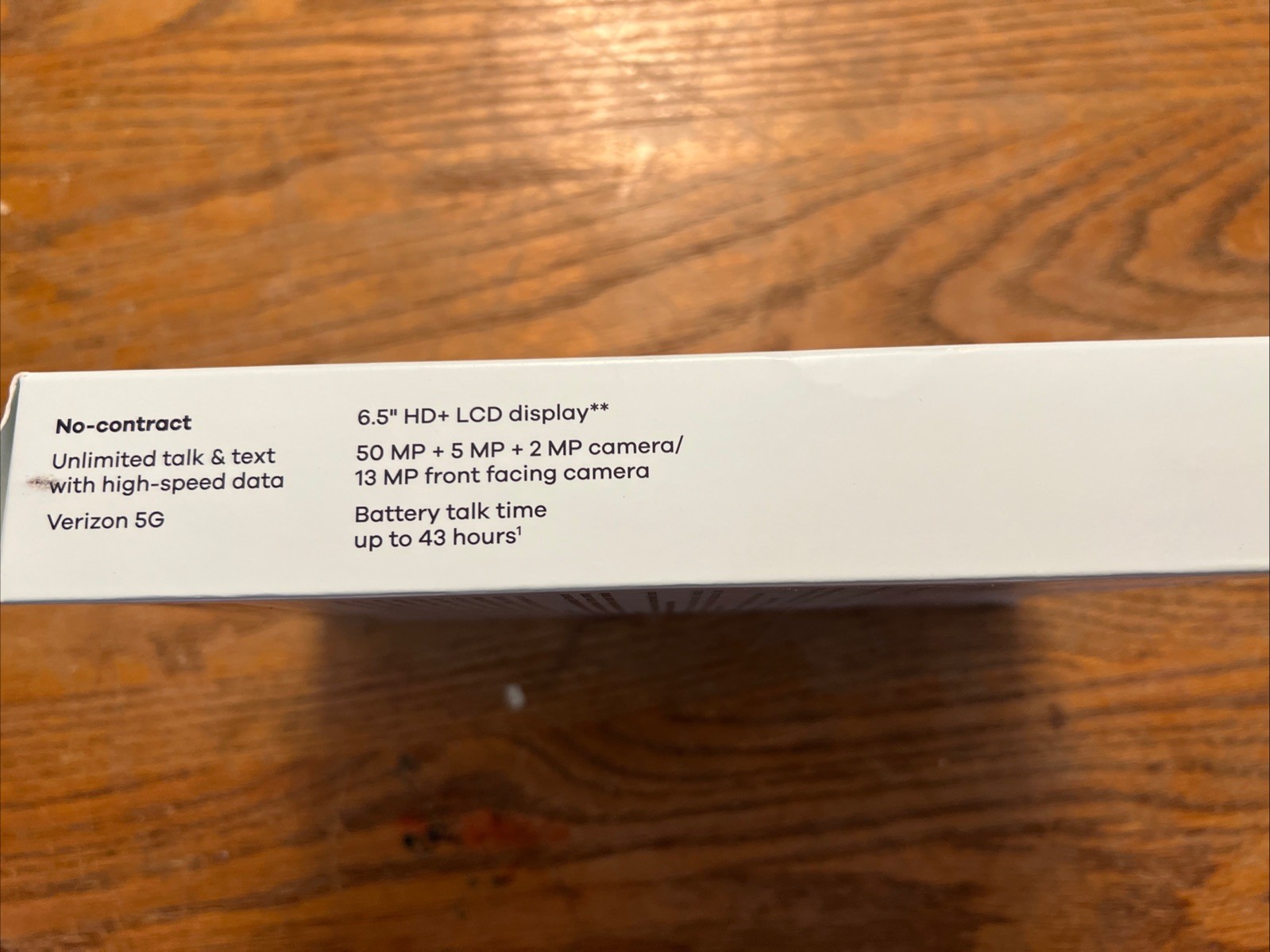 TOTAL WIRELESS SAMSUNG GALAXY A15 5G 64GB, Black – Prepaid Smartphone – NEW