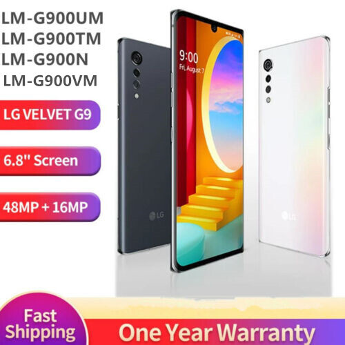 LG Velvet 5G LM-G900UM LM-G900TM LM-G900VM 128GB Unlocked Smartphone -New Sealed
