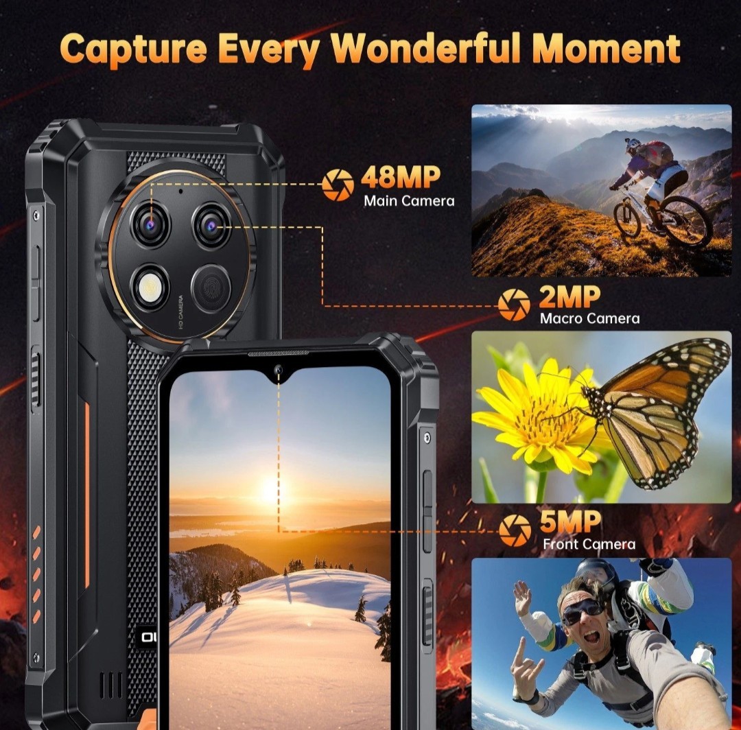Oukitel G1 Rugged Smartphone Android 15 24GB RAM 256GB 48MP Gorilla Glass 5