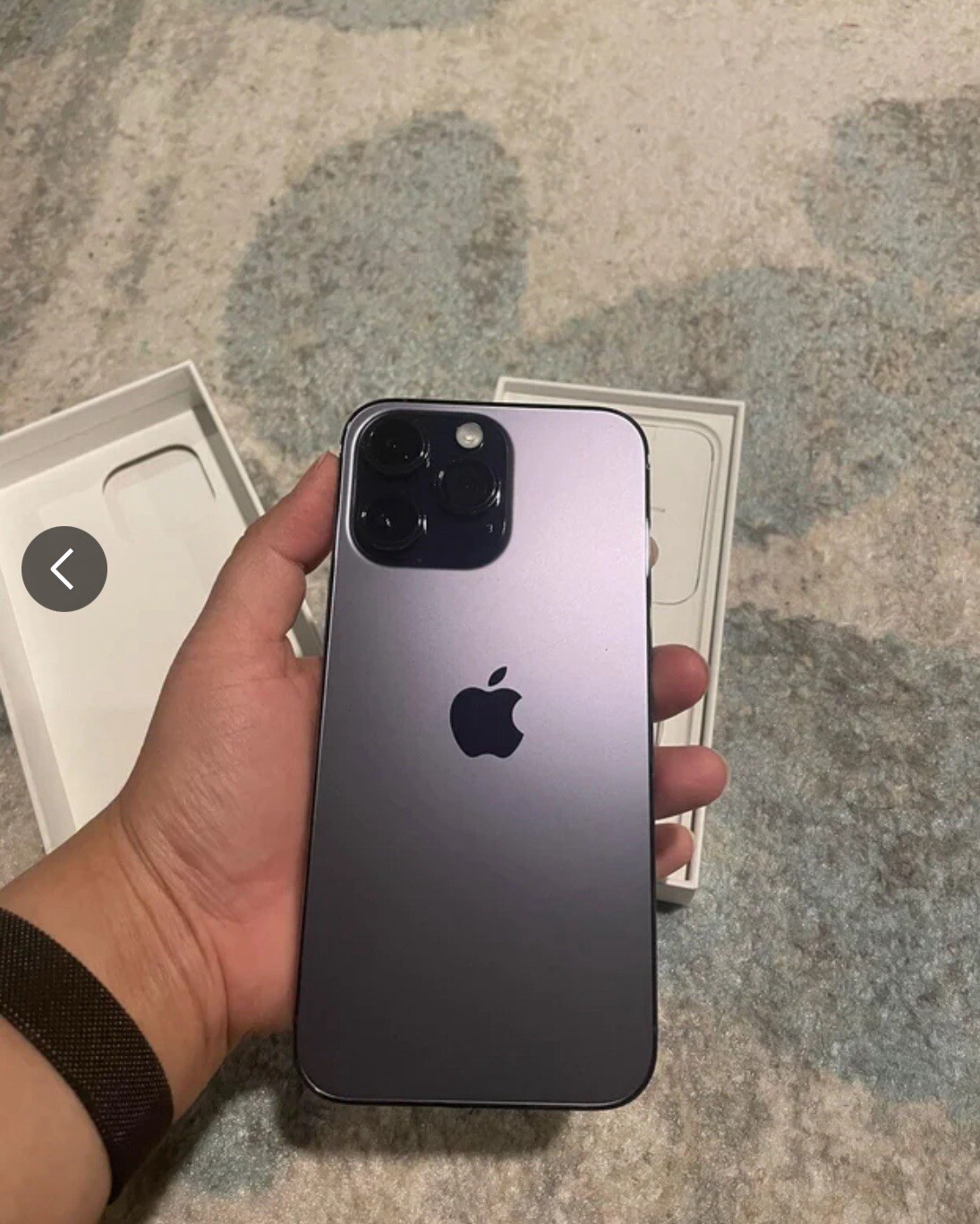 iPhone 14 Pro Max Purple With TikTok Downloaded