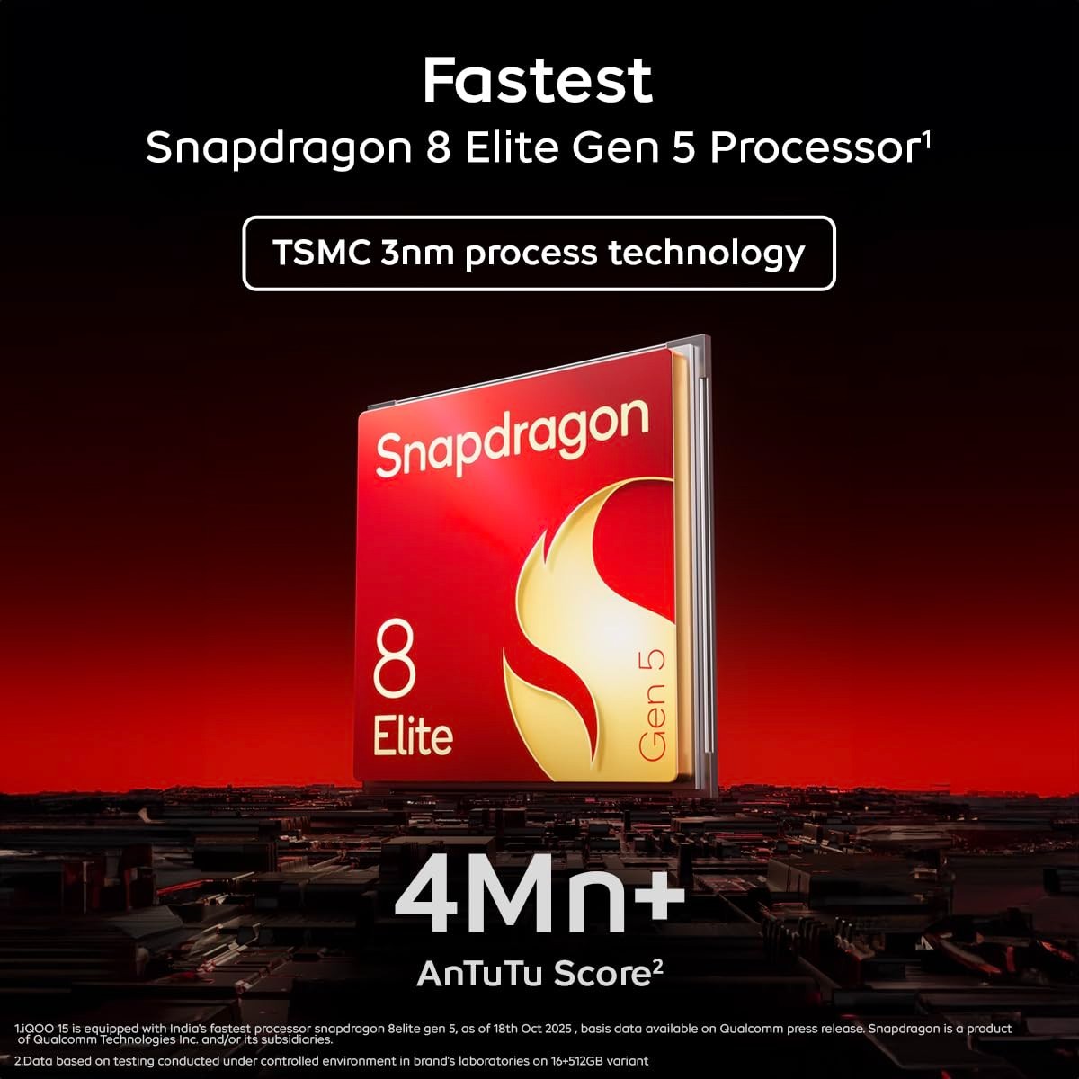 iQOO 15 5G APEX EDITION 256GB 12GB RAM Global 7000mAh 44Hz 2K Display