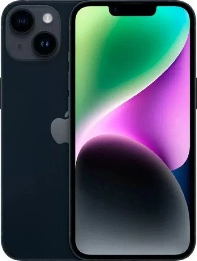 Apple iPhone 14 128 GB Midnight (Unlocked) 90% Original Bat RESEALED EXCELLENT