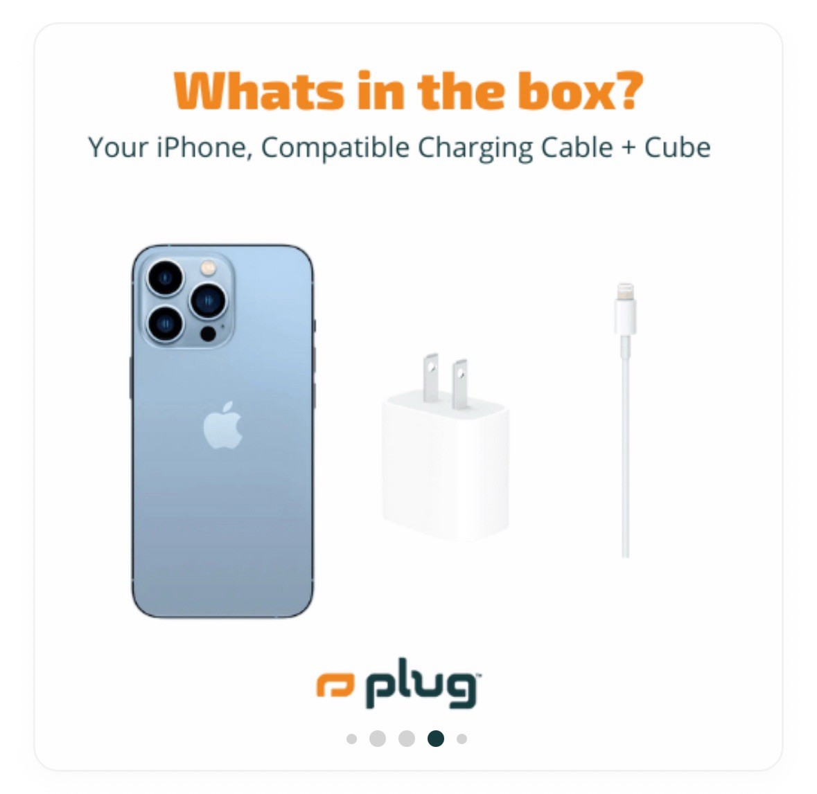iPhone 14 Pro Deep Purple 128GB Unlocked From Plug, Accessories And Original Box