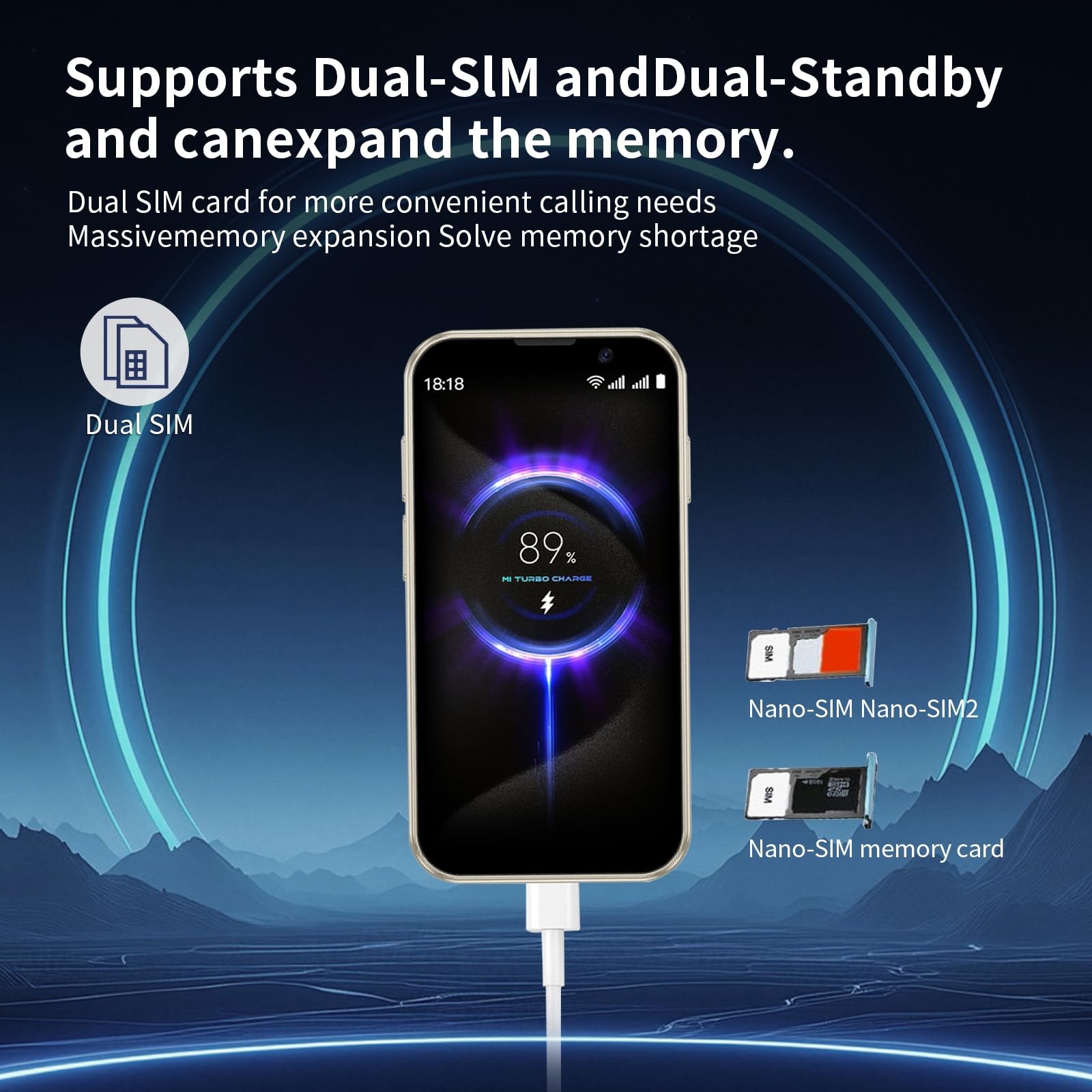 Mini 3G Smartphone Unlock, 3-inch high-Definition Touch Screen Dual SIM Card …