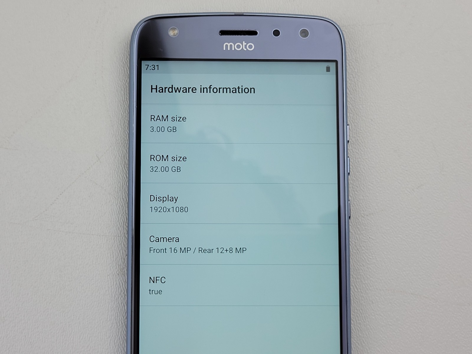 Motorola moto X4 (XT1900-1) 32GB – Blue (GSM Unlocked) Smartphone – H7920