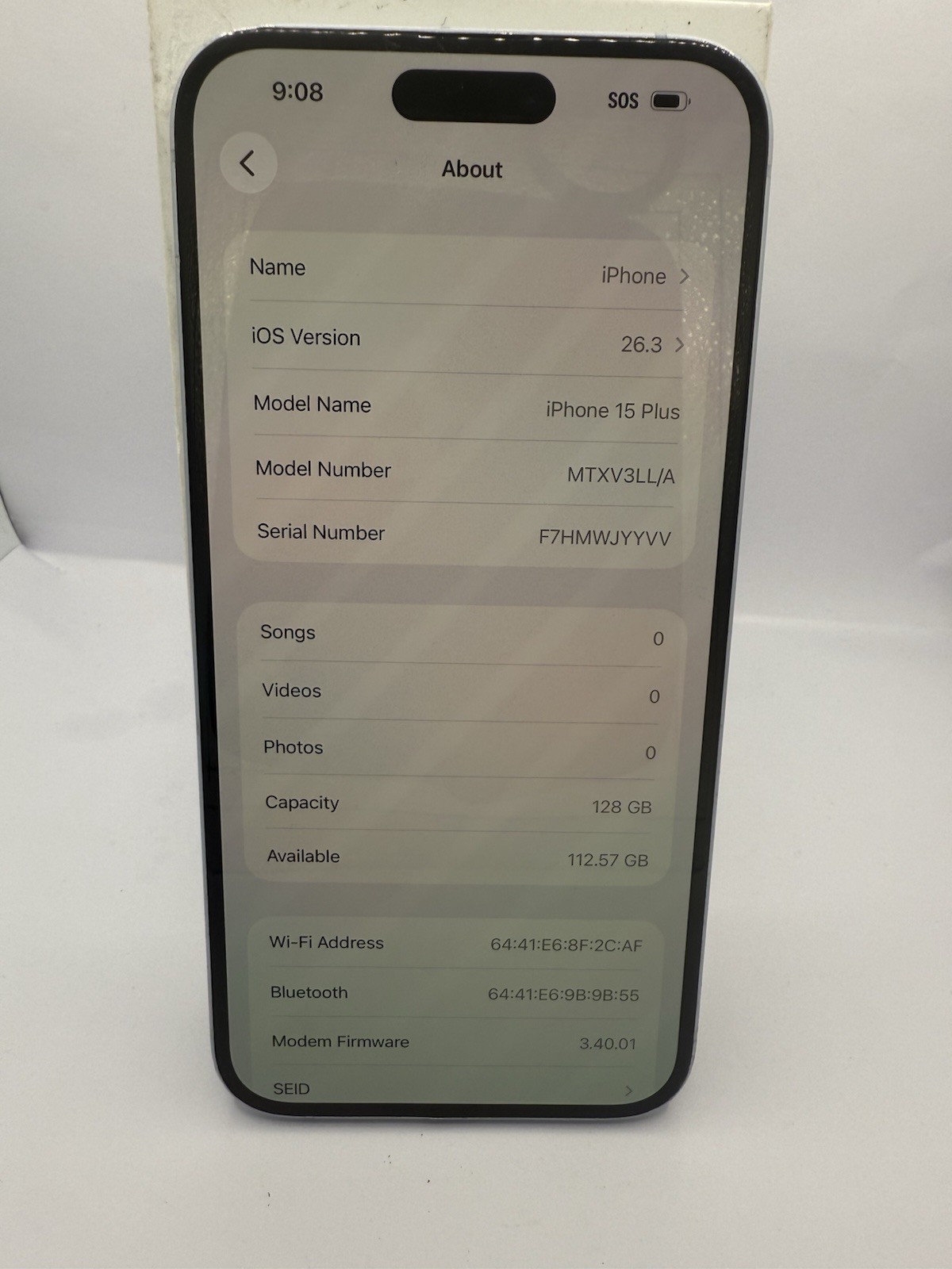 iPhone 15 Plus 128GB (Unlocked) Blue