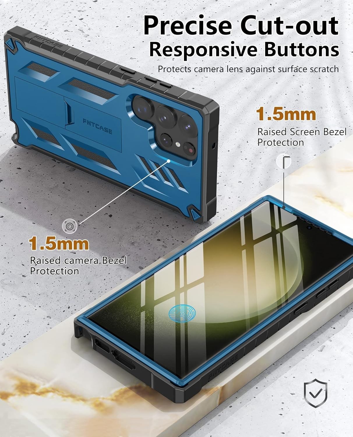 Samsung Galaxy S23-Ultra Case: Military Grade Drop Proof Protection Mobile Cover