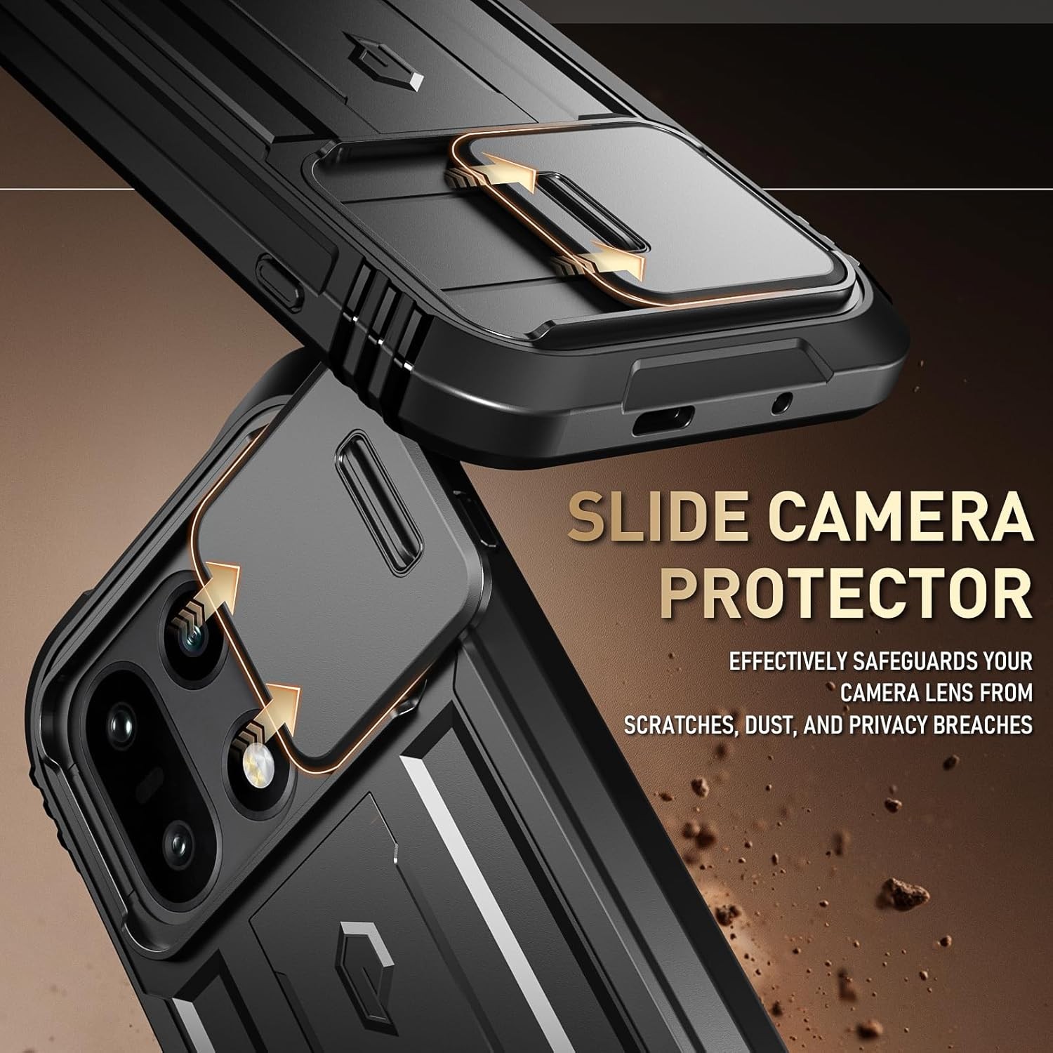 2PCS Case & Screen Protector for OnePlus 15 5G Full-Body Rugged Shockproof Black