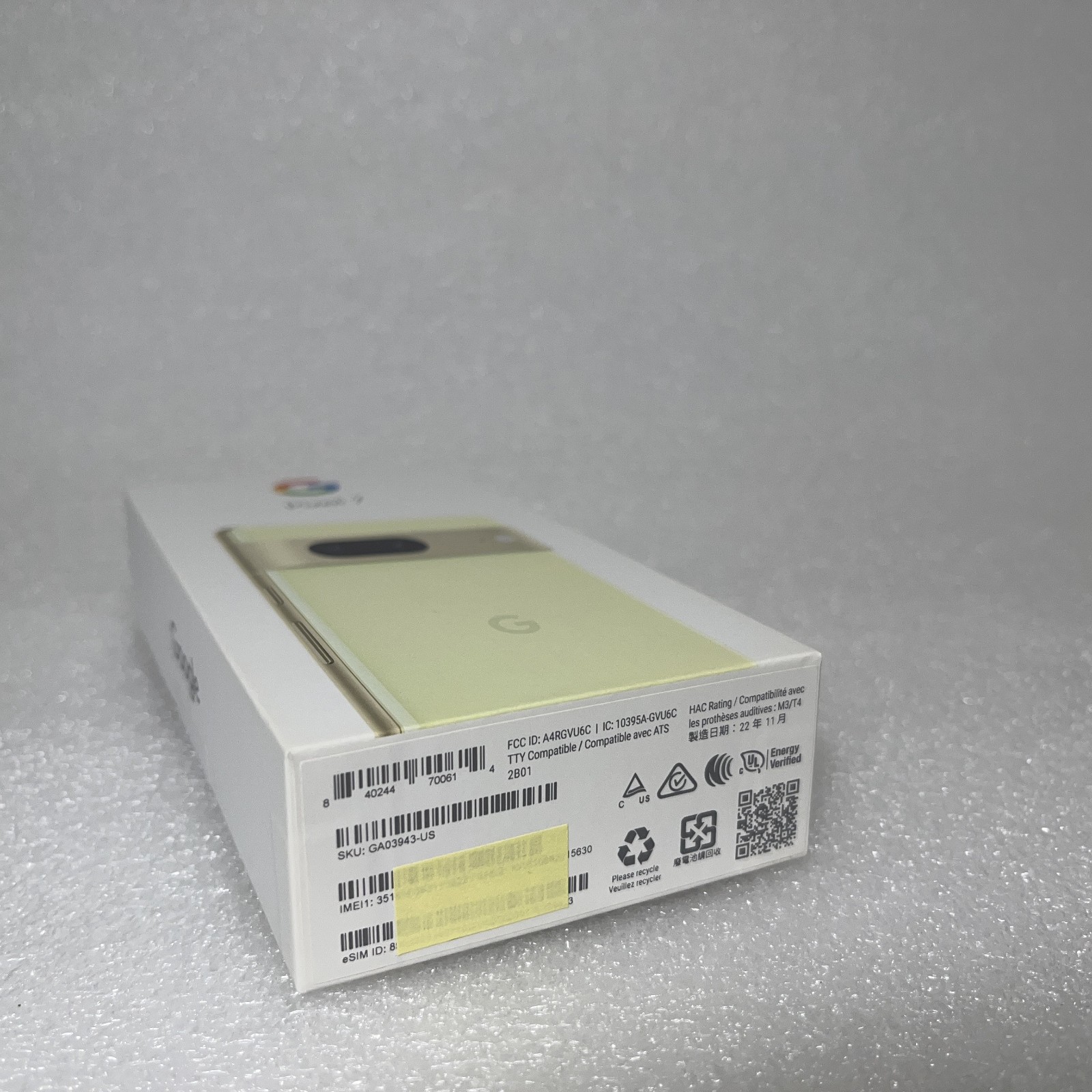 Google Pixel 7 128GB – Lemongrass – US Model – Unlocked | Brand New Sealed