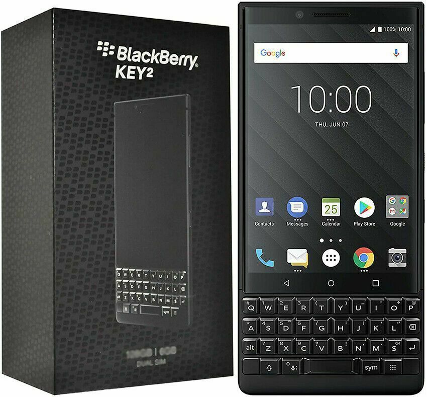 Original BlackBerry KEY2 Unlocked 4G LTE WIFI 4.5” 6GB+64GB cta-Core SmartPhone