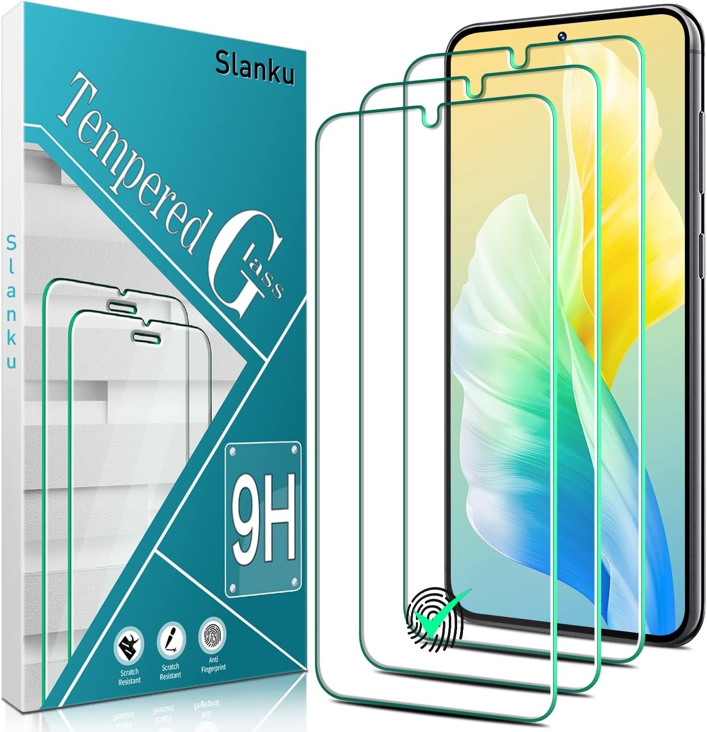 3-Pack Screen Protector for Samsung Galaxy S23 5G, Bubble Free & Anti Scratch