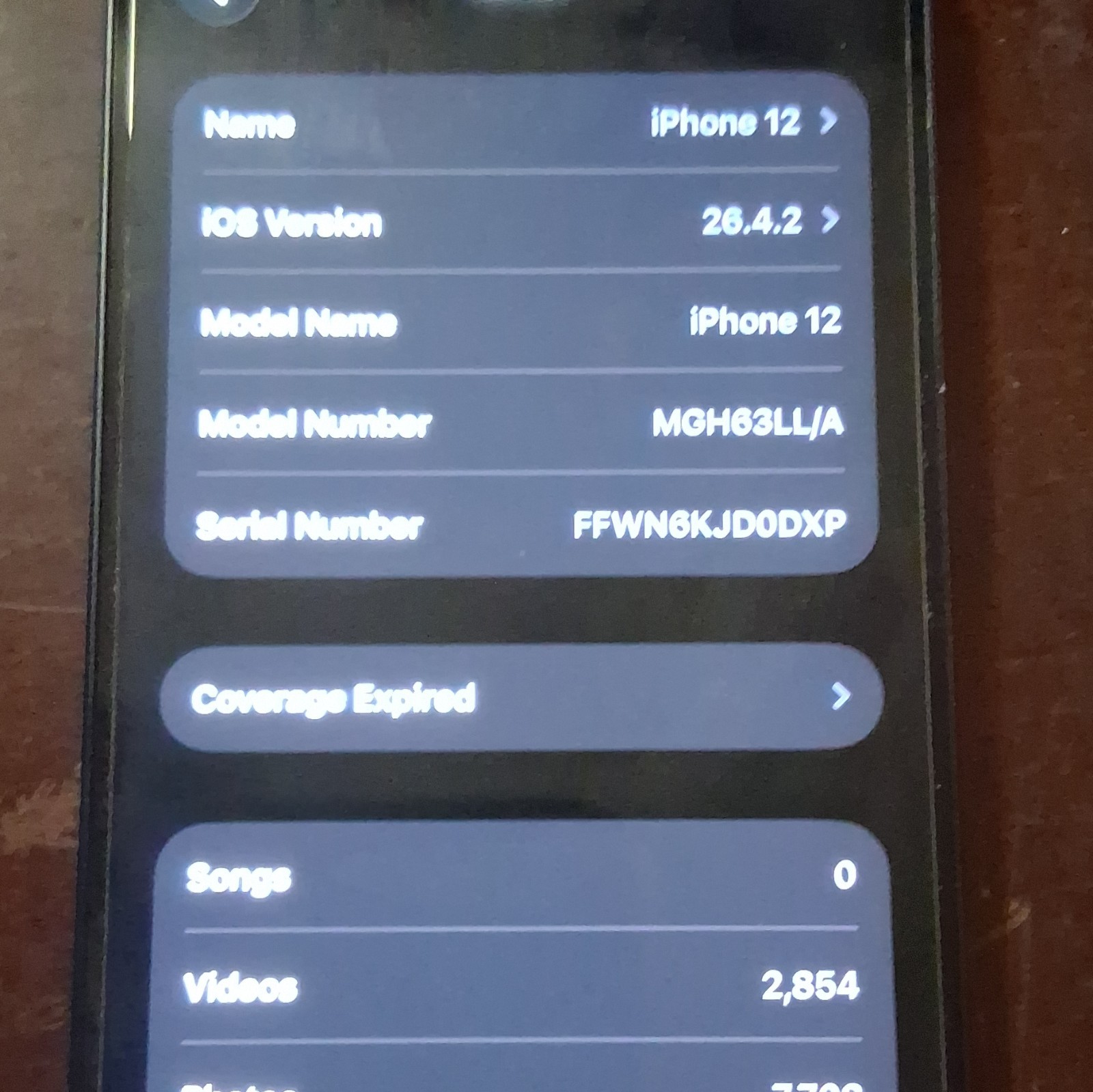Apple iPhone 12 Black Wi-Fi Bluetooth NFC Built-In Front Camera MGH63LL/A