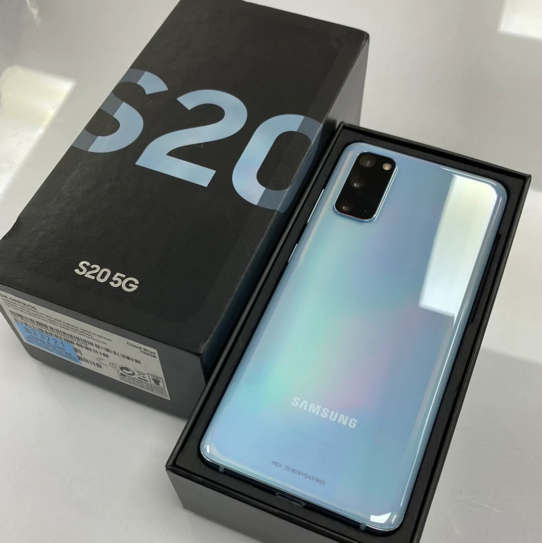 Samsung Galaxy S20 5G-128GB Cloud blue Unlocked-***Pristine New A++**