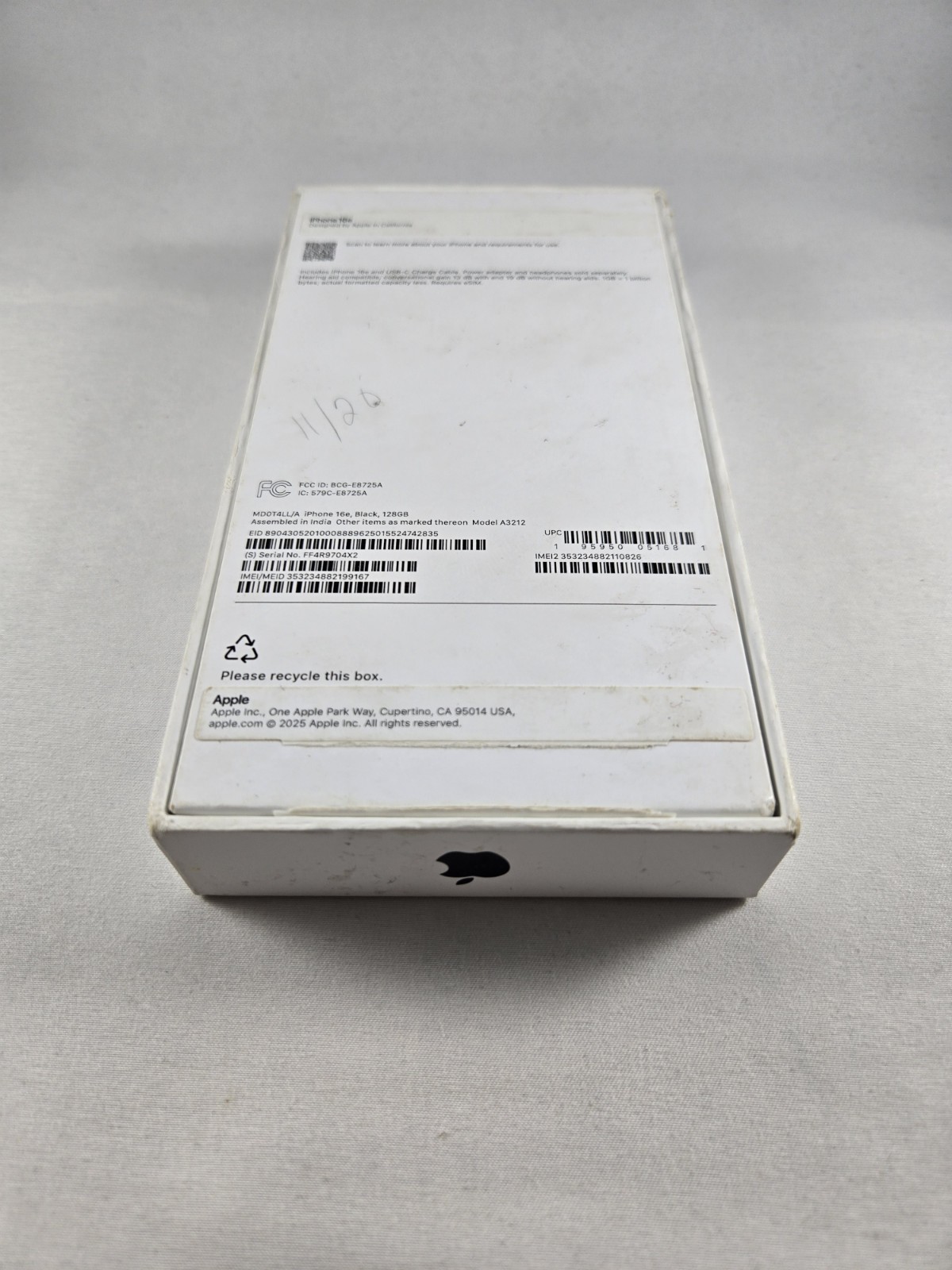 iPhone 16e 128gb Black Boost Mobile