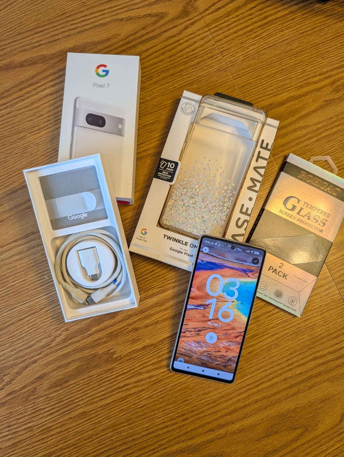 Google Pixel 7 128GB White Unlocked GQML3 Used Excellent Condition