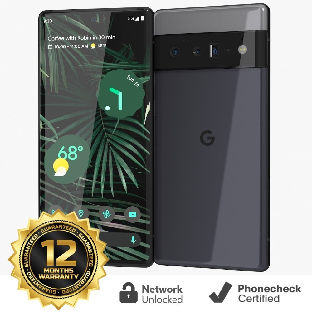 Google Pixel 6 Pro – 128 GB – Stormy Black (Unlocked) Smartphone – Very Good