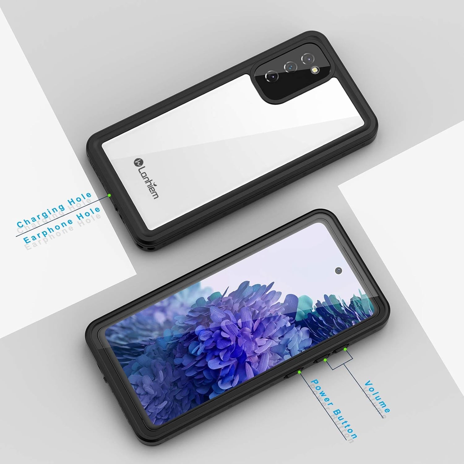 Samsung Galaxy S20 FE Case, IP68 Waterproof Dustproof Heavy Duty Full Body Case