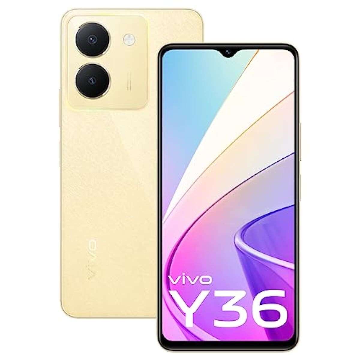 vivo Y36 (Vibrant Gold, 8GB RAM, 128GB Storage) Factory Network Unlocked