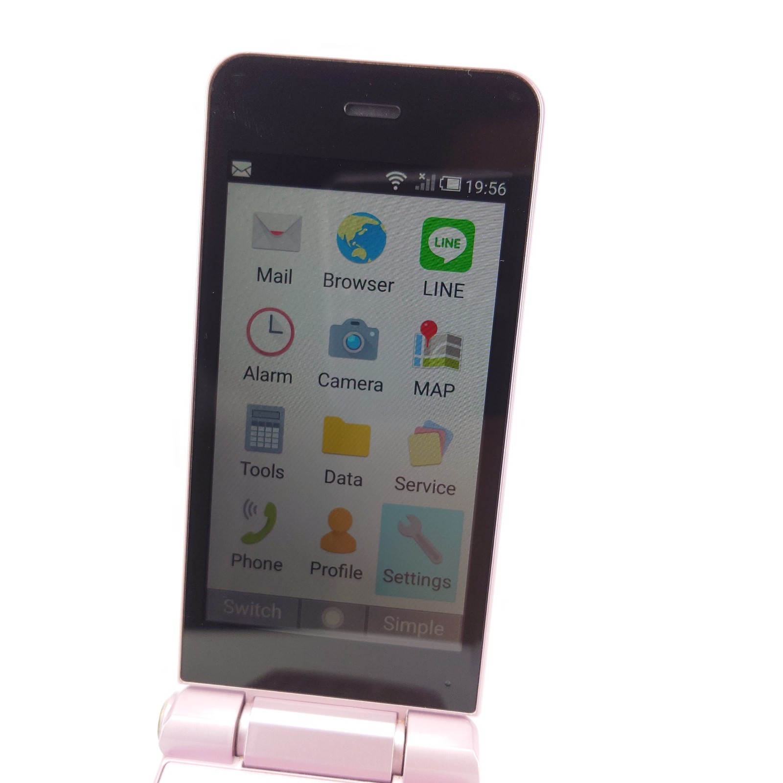 SHARP 601SH AQUOS KEITAI 2 Pink Unlocked Android Flip Phone English Ready