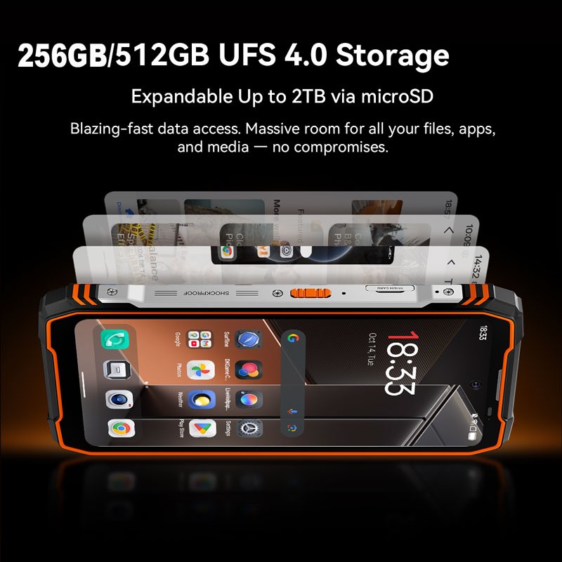 Global Blackview XPLORE X1 5G AI Rugged Smartphone Android 15 Waterproof Mobile