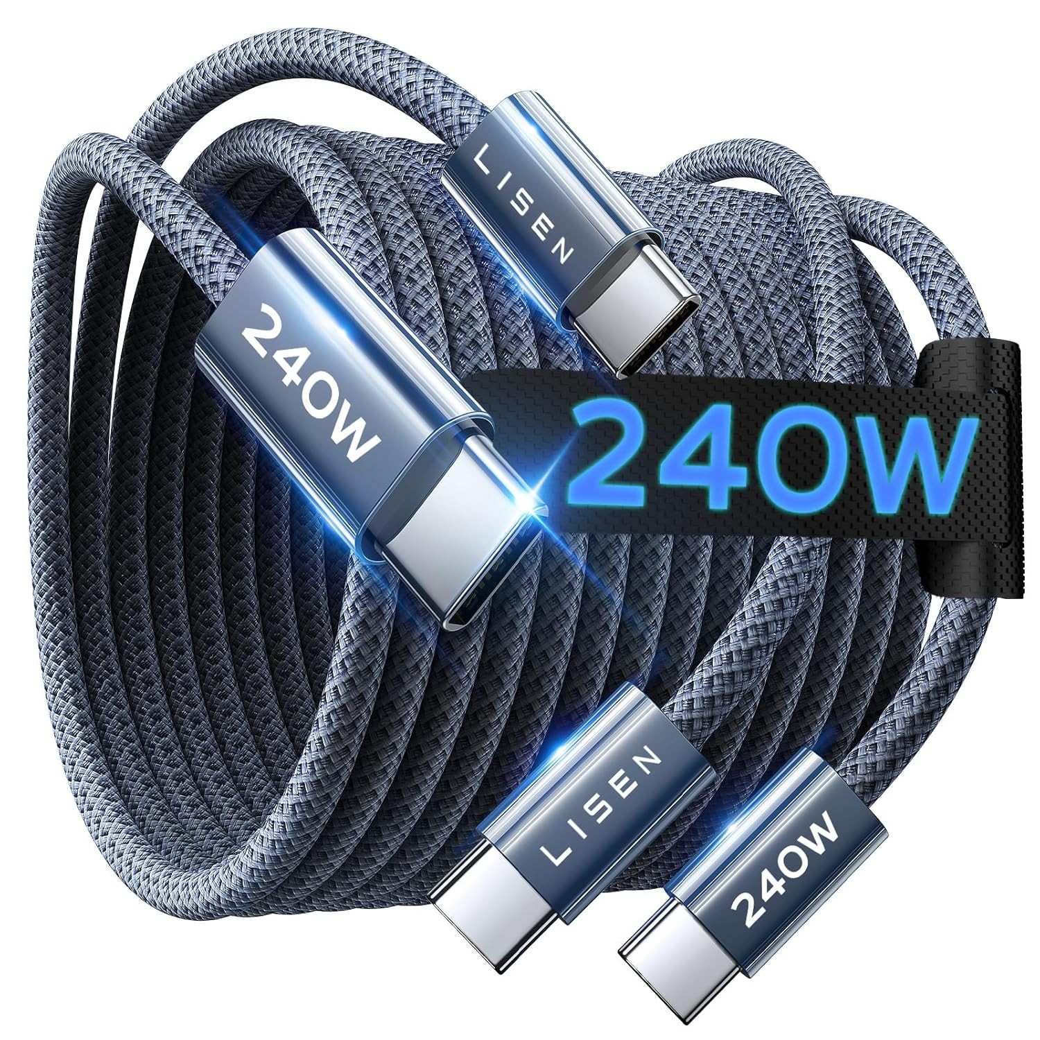 2 Pack 240W USB-C Fast Charger for iPhone 17 16 Pro Max, 6.6FT