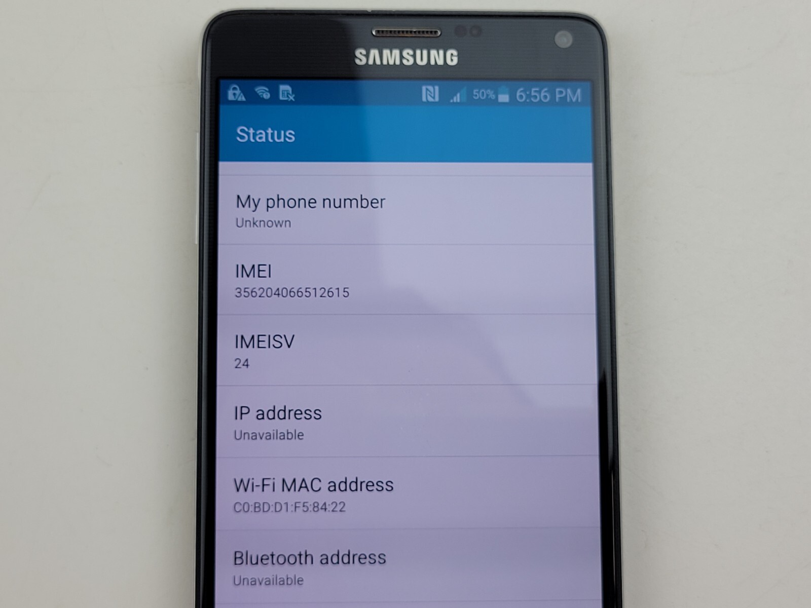 Samsung Galaxy Note 4 (SM-N910A) 32GB (AT&T) Smartphone – Clean IMEI – J9546
