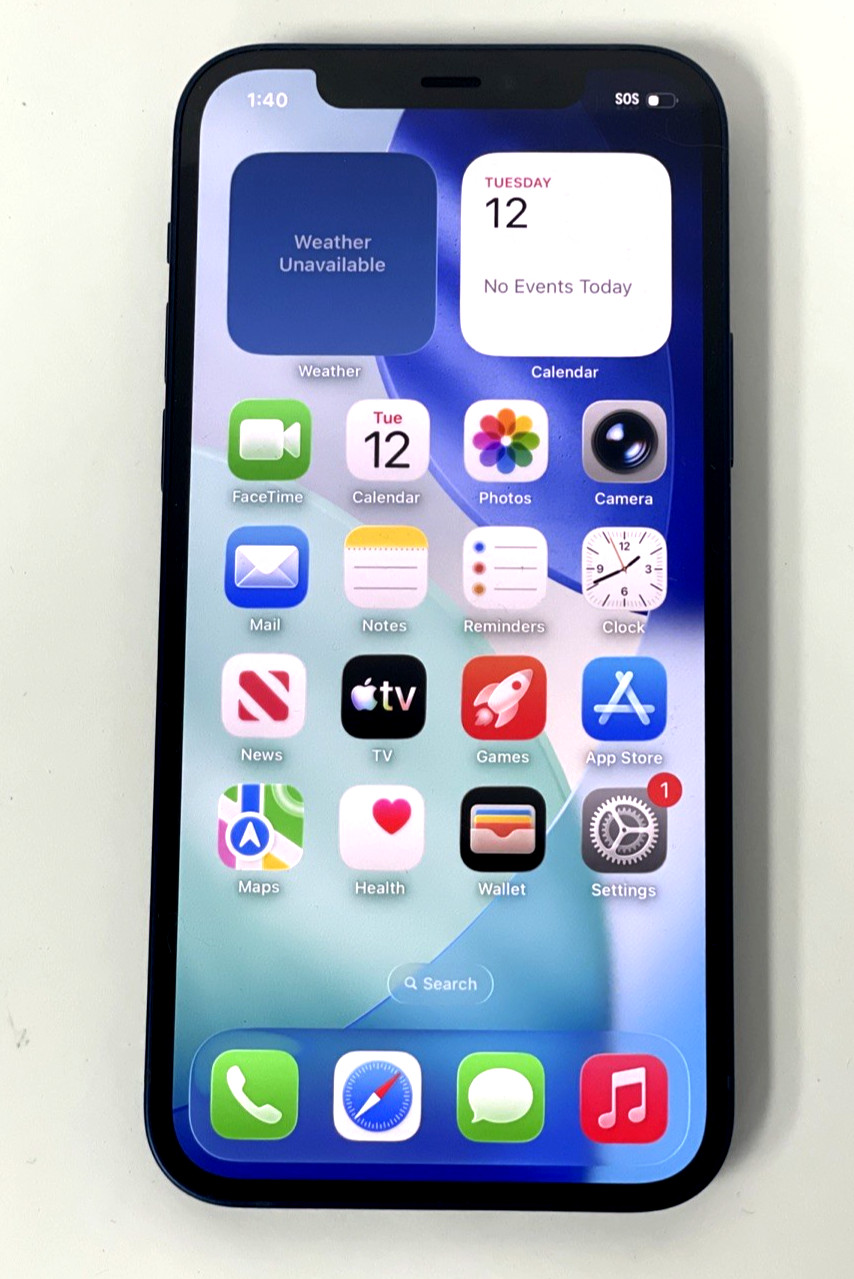 Apple iPhone 12 (A2172) – 64 GB – Blue – Verizon + (Unlocked)