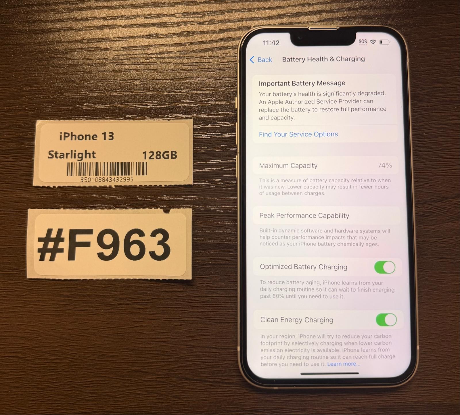 Apple iPhone 13 128GB Starlight – Tracfone Locked – Read Seller Notes