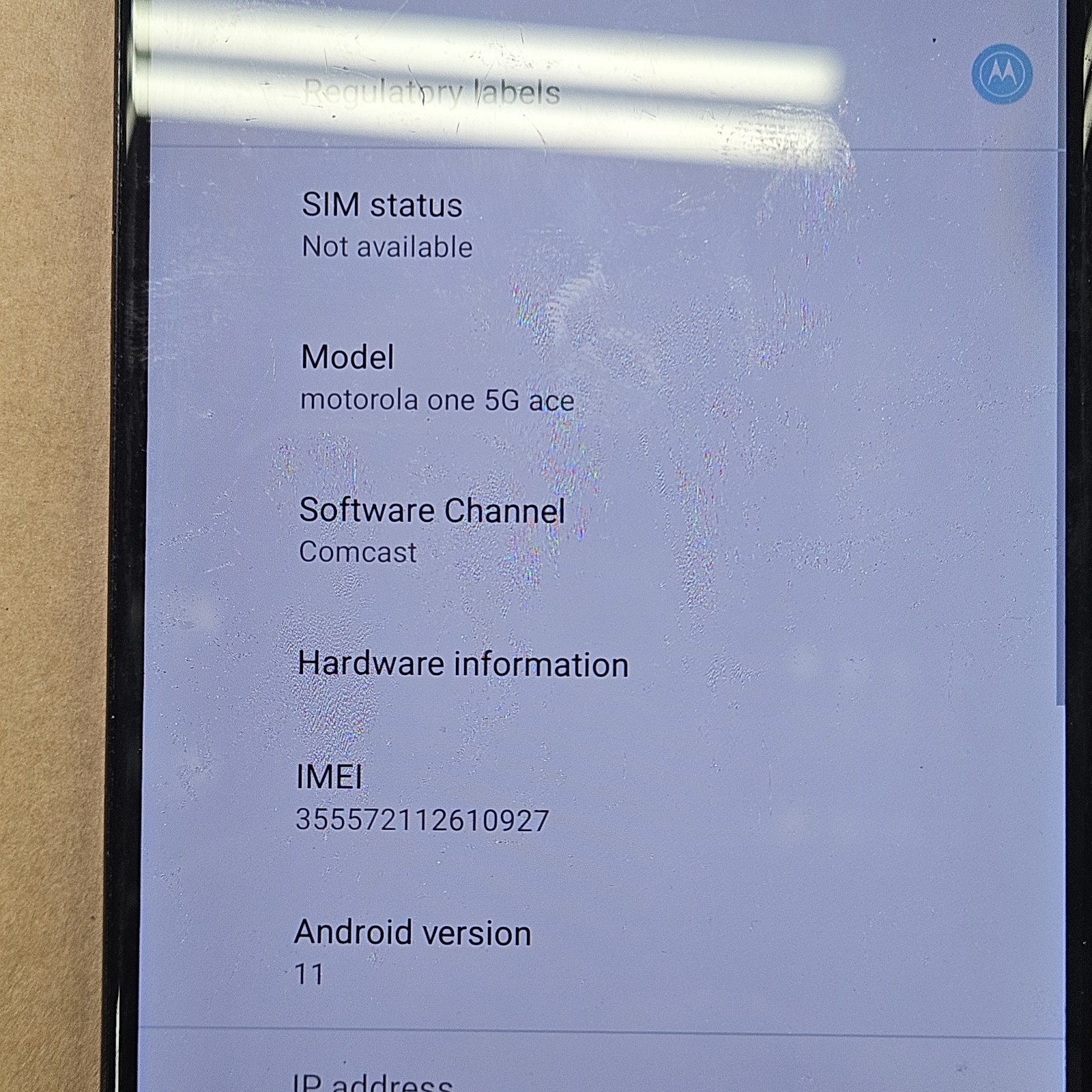 Motorola One 5G Ace | 64GB | Metallic Purple | Comcast/Xfinity | 48MP Triple Cam