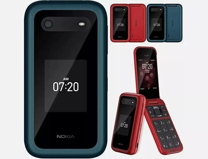 Nokia 2780 Flip 4G LTE 512MB 5MP Single SIM 2.7″ seal Original phone Unlocked