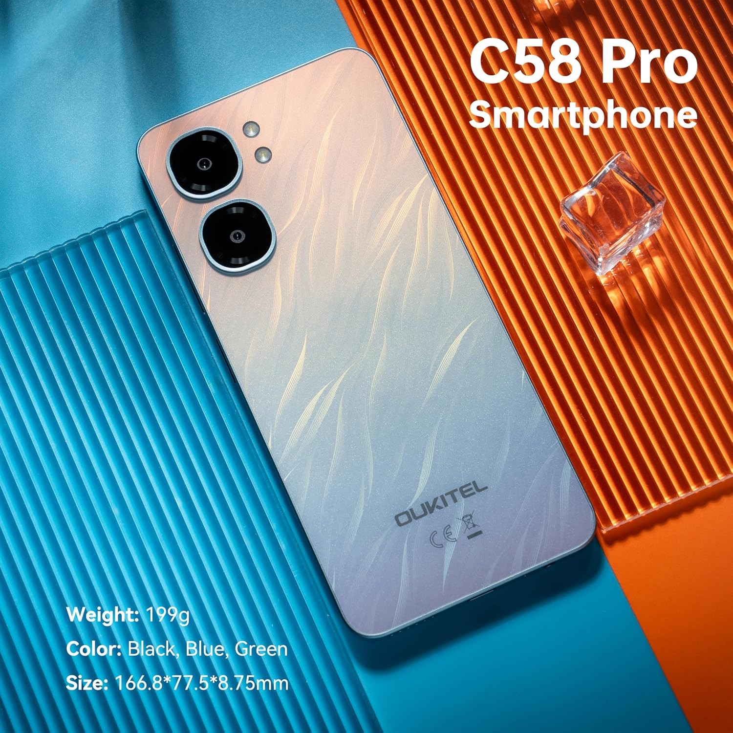 OUKITEL C58 Pro T-Mobile Cell Phone 24GB+256GB/1TB 5150mAh 6.7″ HD+ 90HZ NFC
