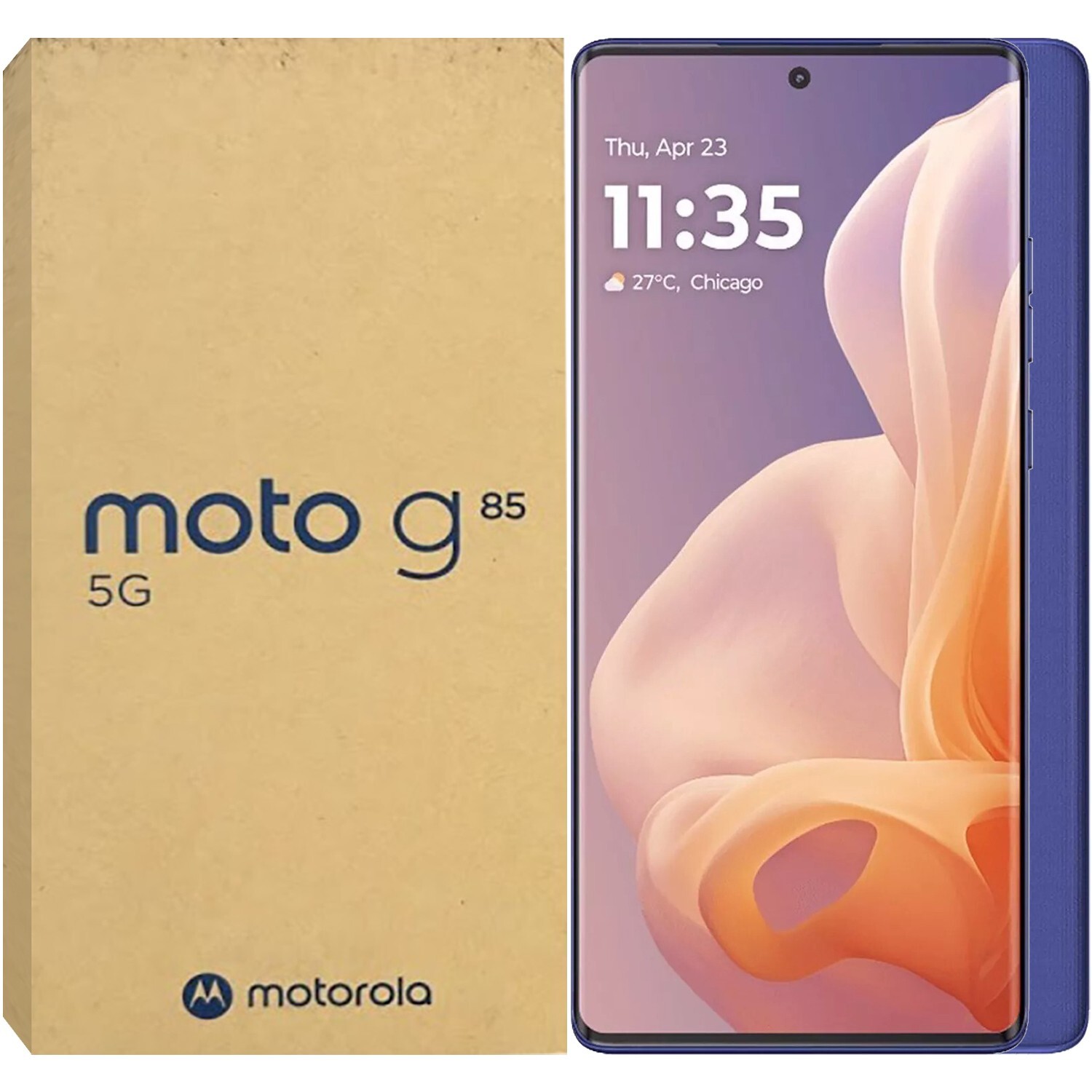 Motorola Moto G85 5G Cobalt Blue 256GB + 8GB Dual-SIM Unlocked GSM NEW