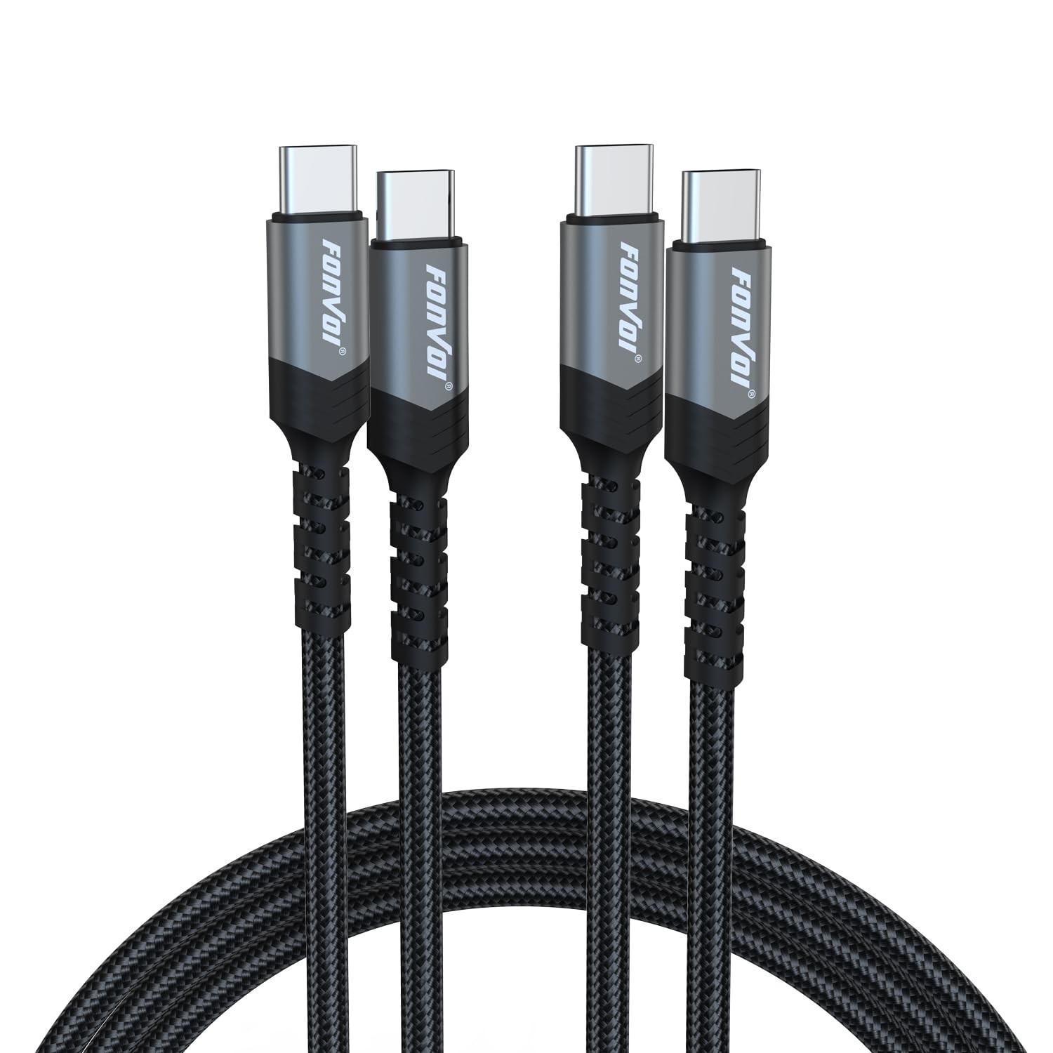 60W USB-C Fast Charger Adapter 2-Pack for iPhone 15 Pro Max, Samsung S24/23