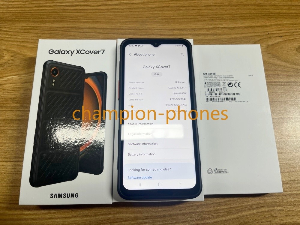 Unlocked Samsung Galaxy XCover 7 5G SM-G556B 6+128GB 6.6″ IP68 GPS New Unopened