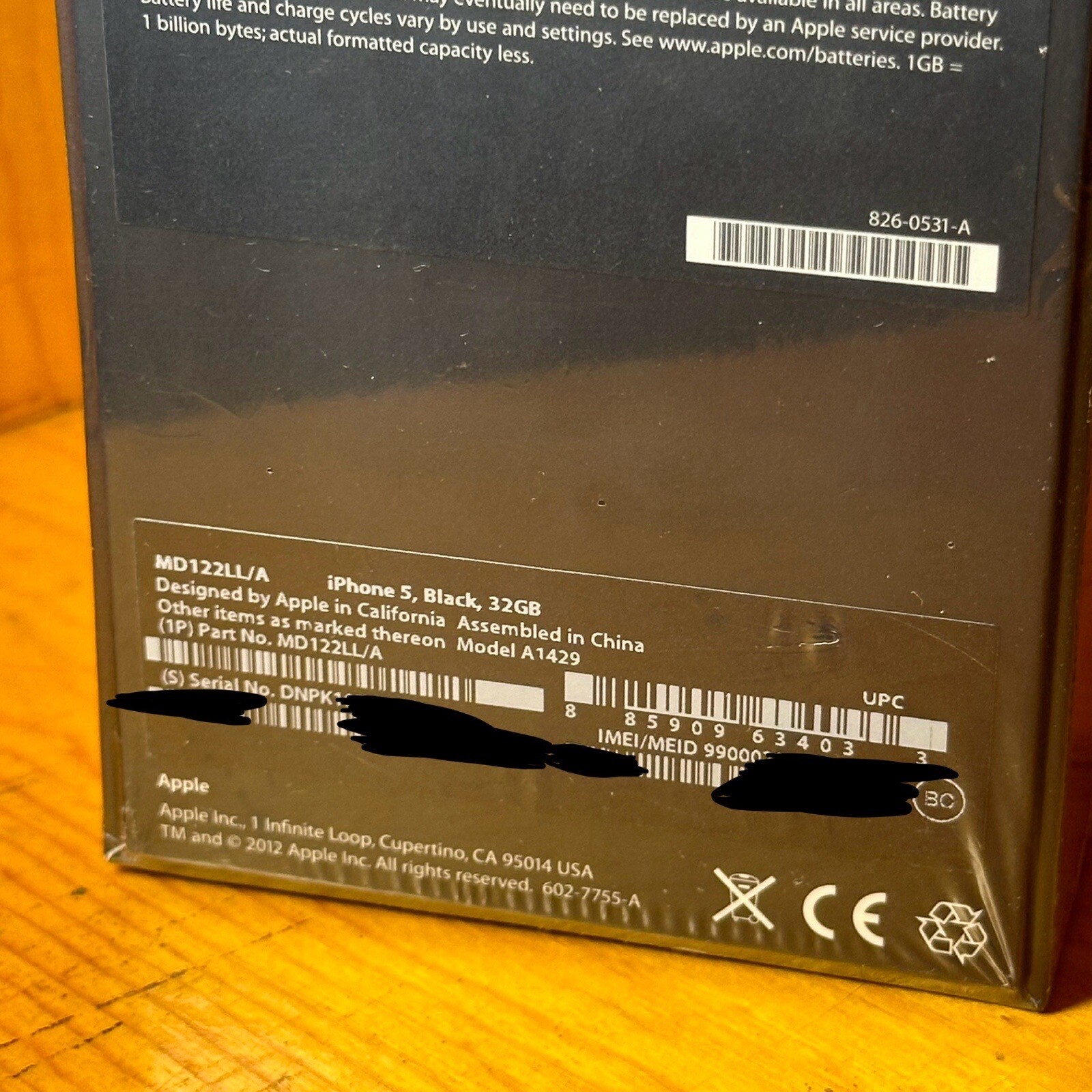 Apple iPhone 5 – 32GB – Black & Slate (Unlocked) A1428 On iOS 6
