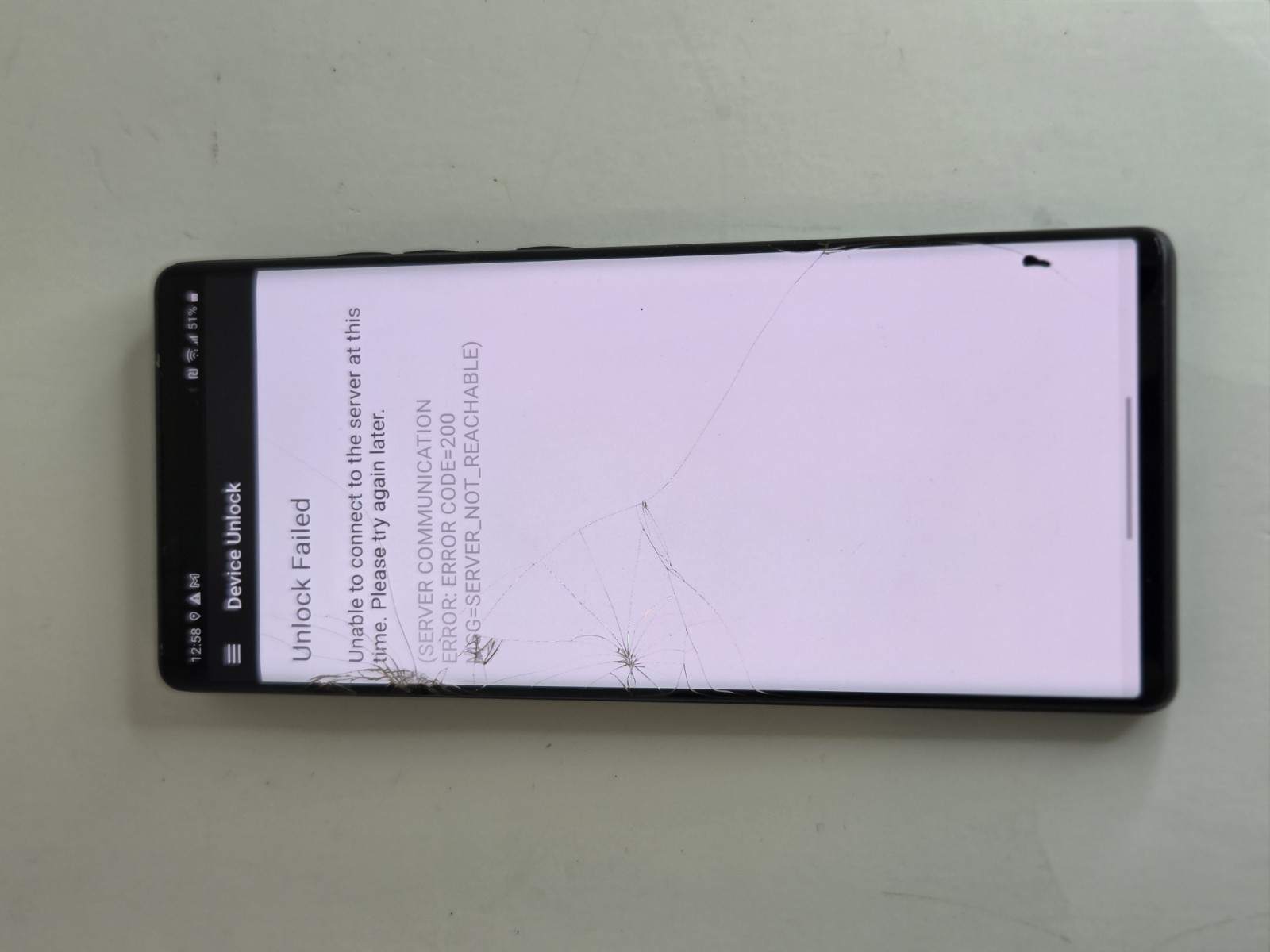 LG Wing LM-F100TM FOR PARTS ONLY (Cracked/Damaged Screen) LOCKED