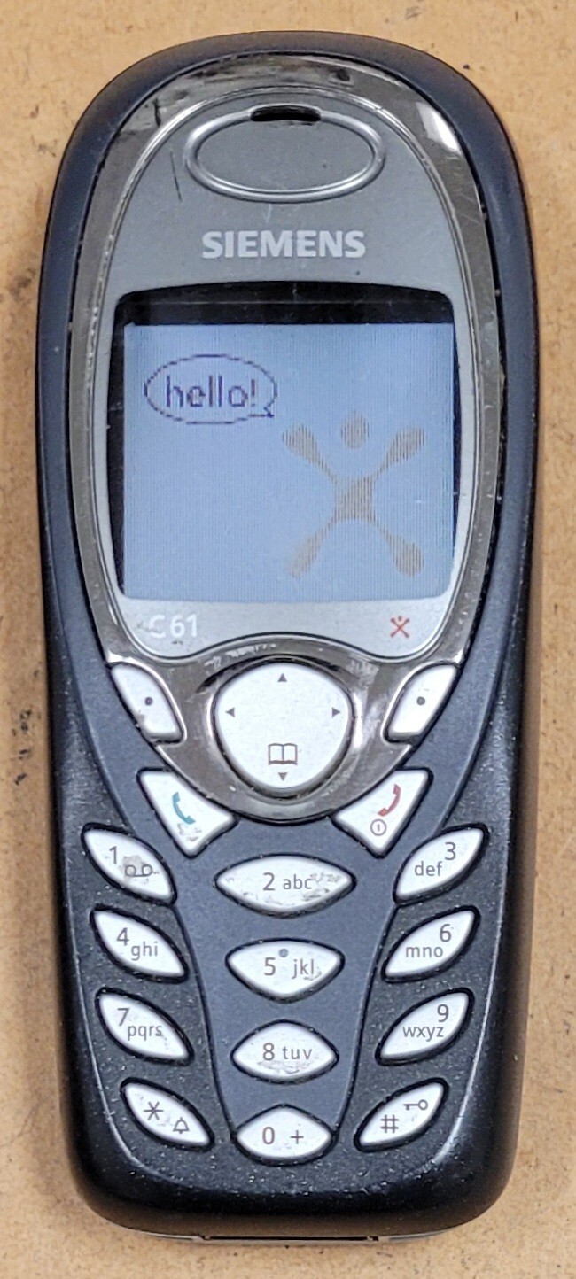 Siemens C Series C61 – Black and Gray ( Cingular ) Very Rare Cellular Phone