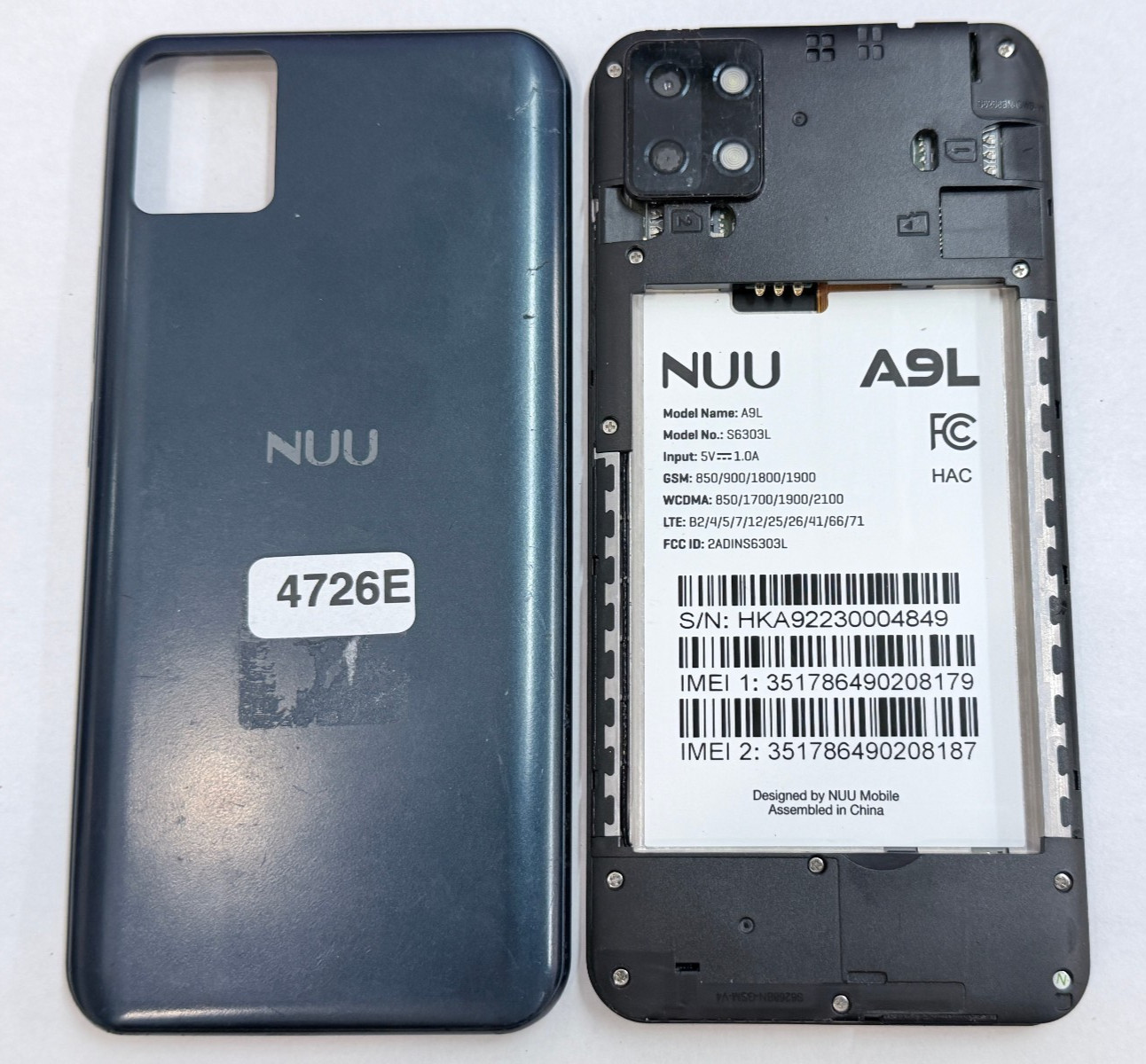UNLOCKED NUU A9L S6303L 32GB Android 4G LTE Dual Sim Smart Phone *CRK’D* *READ*