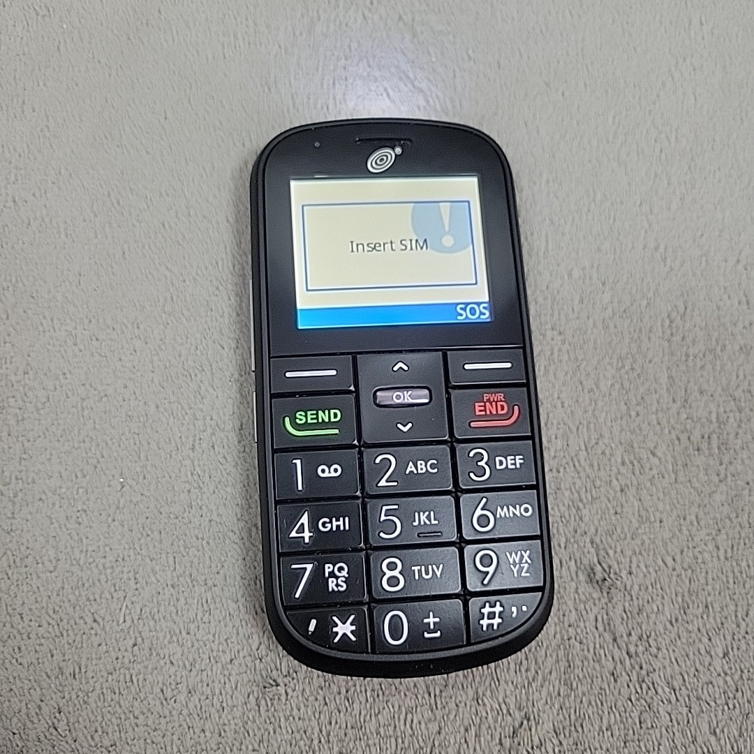 Alcatel One Touch A382G – Black (TracFone) Large Buttons COLLECTIBLE